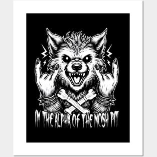 Metalhead Werewolf: Alpha of The Mosh Pit Posters and Art